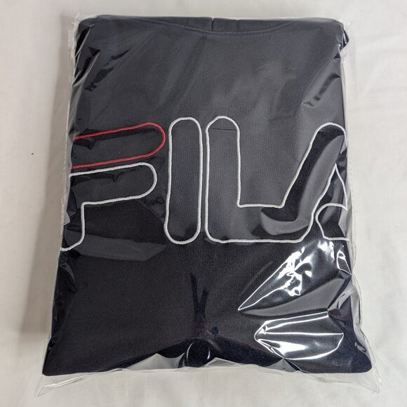 FILA Men's Classic Navy Pullover Hoodie with Drawstrings, Size Large - Picture 8 of 8